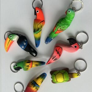 Llavero natural de balsa