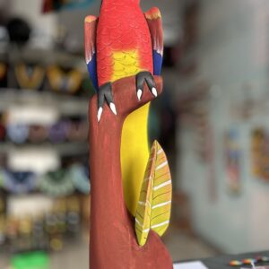 Loro y tucán en hoja 60cms