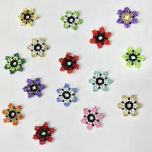 Flores chaquira checa